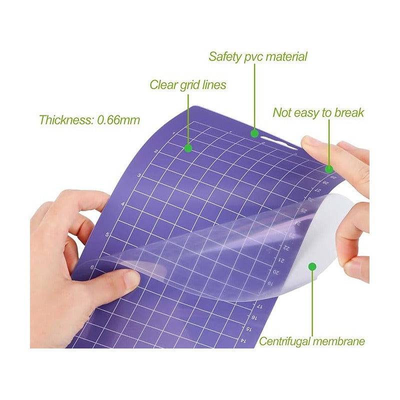 TAPETE CORTE 6.5 X 4.5 PULGADAS PARA CRICUT JOY STRONG GRIP VIOLETA | CUTTING MAT 6.5 X 4.5 INCHES FOR CRICUT JOY STRONG GRIP PURPLE
