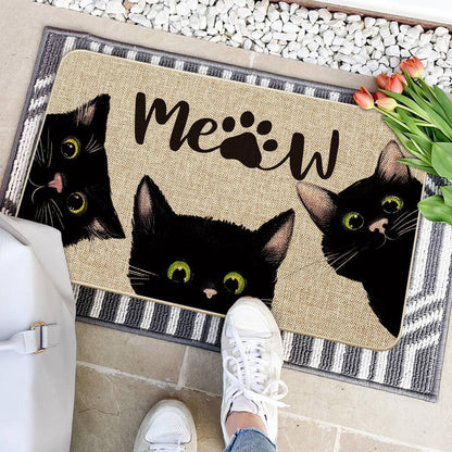 TAPETE ENTRADA CASA BAÑO COCINA ALCOBA ADORNO MASCOTA GATOS 60 CM 40 CM ANIMAL PRINT AMARILLO | HOME ENTRANCE MAT BATHROOM KITCHEN BEDROOM PET CATS DECOR 60 CM 40 CM ANIMAL PRINT YELLOW
