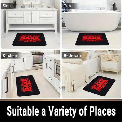 TAPETE HOGAR COCINA ENTRADA CASA DISEÑO DARK SIDE ROJO 40X60 60 CM 40 CM STAR WARS NEGRO/ROJO | HOME KITCHEN ENTRANCE DOORMAT DARK SIDE DESIGN RED 40X60 60 CM 40 CM STAR WARS BLACK/RED
