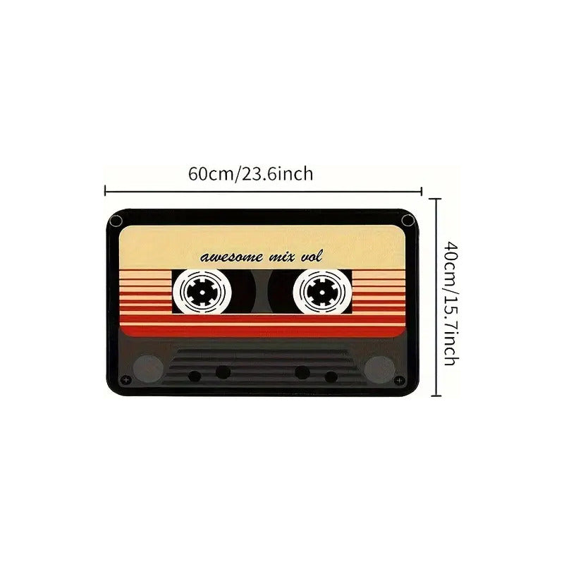 TAPETE HOGAR COCINA ENTRADA HOGAR CASSETTE AWESOME MIX 40x60 | HOME MAT FOR KITCHEN OR ENTRYWAY – CASSETTE “AWESOME MIX” 40×60