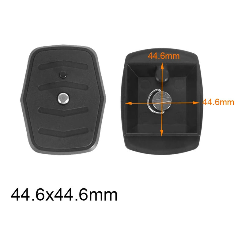 TRIPODE PLACA LIBERACIÓN RÁPIDA ZAPATA 44.6 X 44.6MMS NEGRO | TRIPOD QUICK RELEASE PLATE SHOE 44.6 X 44.6MMS BLACK

