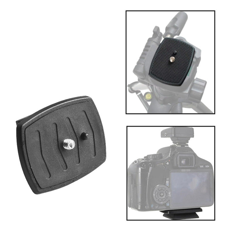 TRIPODE PLACA LIBERACIÓN RÁPIDA ZAPATA 44.6 X 44.6MMS NEGRO | TRIPOD QUICK RELEASE PLATE SHOE 44.6 X 44.6MMS BLACK

