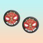 2X PROTECTOR SILICONA JOYSTICK SPIDERMAN LOGO VINTAGE NEGRO NEGRO