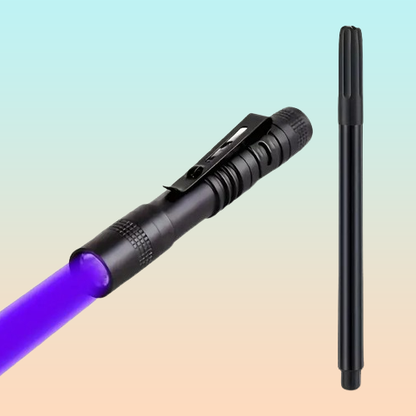 KIT ESFERO + LÁMPARA UV BOLSILLO MENSAJE SECRETO MULTIUSOS NEGRO