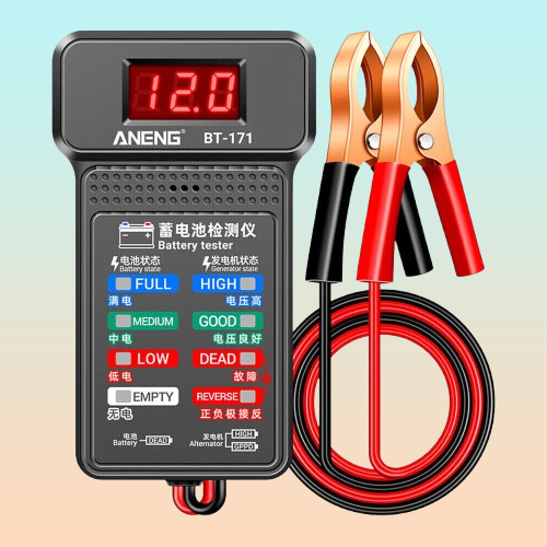 PROBADOR BATERIA MULTIFUNCIONAL ANENG BT-171 PANTALLA LED 12V