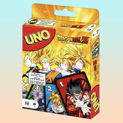 JUEGO CARTAS UNO DRAGÓN BALL Z GOKU VEGETA TRUNKS
