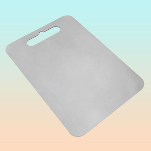 TABLA CORTAR COCINA ACERO INOXIDABLE RESTAURANTE PREMIUM LISA PLATEADO